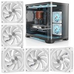 Topika - Cooling Fans For PC 120mm ARGB Reverse Blade CPU Cooler Fans 5pcs