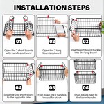 Topika - Chest Freezer Baskets, Foldable Organiser Bins with Handles