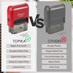Topika - Custom Stamp Address Stamp Signature Stamp Self Inking