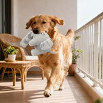 Topika Dog Toys Squeaky Plush Toy, Stuffed Animal for Large Dogs