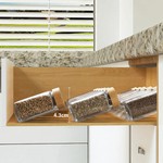 Topika - Spice Rack Organiser Drawer,Spice Jars for Cabinet Set with Labels