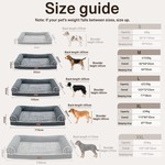 Topika Waterproof Large Dog Sofa Beds Large Sized Dogs, Orthopedic Dog Bed