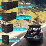 TopikaAuto - 100L Car Trunk Storage Organiser, Foldable Car Boot Organiser