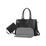 Topika Laptop Tote Bag with Small Black Pouch &Insulated Lunch Compartment