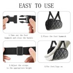 Topika-Travel Foot Hammock, Travel Foot Rest for Office/Long Flights 2pack