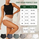 Lekkon Women Hi-Briefs Panties Classic Microfiber Silky Underwear, 3/6 Pack