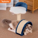 Topika Cat Tree Tower, Play House for Kittens with Scratcher Pole & Tree