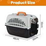 Topika Pet Travel Carrier Box, Car Transport, Portable Cat&Dog Cage