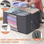 Topika - 90L Storage Bags Set of 3/6, Reinforced Handles & Double Zipper