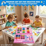 Topika Kids Art Set 86pcs with Colouring Books