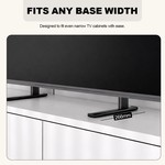 Topika Adjustable Table Top TV Stand with Heavy-Duty double tube Steel Base