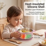 Topika 304 Stainless Steel Silicone Baby Feeding Set - 6 Piece