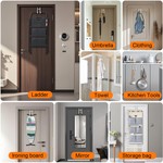 Topika-Door Hooks Over Door Hanger,Stainless Steel Hooks For Hanging Items