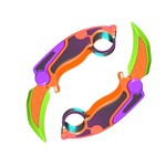 Topika 3D Printing Gravity Knife Plastic Toy Fidget Claw Knife Pack of 2