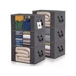 Topika - 90L Storage Bags Set of 3/6, Reinforced Handles & Double Zipper