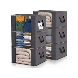 Topika - 90L Storage Bags Set of 3/6, Reinforced Handles & Double Zipper