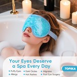Topika - Cool Eye Mask for Sleeping,Gel Eye Mask for Dark Circles Puffiness