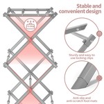 Topika 3-Tier Expandable Steel Clothes Rack & Foldable for Small Spaces