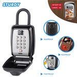 Topika - Lock Key Box with Code,Large Capacity Key Holder & Storage Box