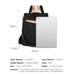 Topika Oxford Anti-theft Backpack Purse for Women,Lightweight Shoulder Bags