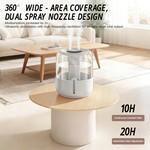 Topika Humidifier Diffuser 6.8L Dual Nozzle Quiet with Night Light for Home