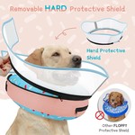 Topika Soft Dog Collar to Prevent Licking, Inflatable Recovery Donut
