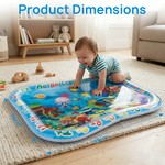 Topika Water Mat For Baby Inflatable Water Tummytime Thickened&Durable PVC