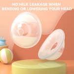 TopikaKids - 2 x Wearable Silicone Breast Milk Collector Cups, Leak-Proof