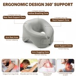Topika - Memory Foam Travel Neck Pillow with Removable Washable Cover
