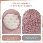 Topika - Soft Shower Bath Ball, 3 Piece Exfoliating Bath Sponge Cleaning Brush