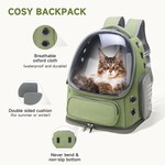Topika - Cat Backpack Carrier Bag,Green Foldable Dog Carrier Bag for Travel