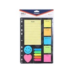 VSelect Sticky Notes Set Mini Notes, 260pcs Multiple Sizes & Bright Colours