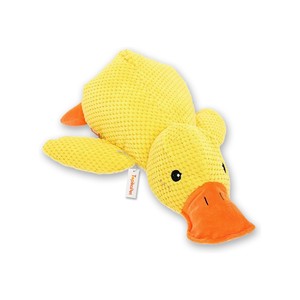 TopikaPet -Durable Yellow Duck Dog Toy for Aggressive Chewers with Squeaker