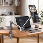 Topika - Magnetic Phone Stand Desk With Long Arm Clamp For Phone & Tablet