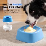 Topika Slow Feeder Dog Bowl for Liquid Treats, Rolling Ball