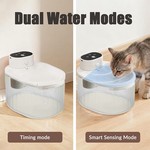 Topika 2L Rechargeable Wireless Cat Water Fountain with Motion Sensor