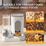 Topika Automatic Pet Feeder & Water Bowl Set, 2.4L + 1.3L Capacity