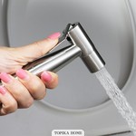 Topika - Bidet Sprayer Handle for Toilets, Handheld Spray Kit, SS Finish