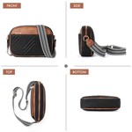 Topika - Ladies Crossbody Bag for Women Small Shoulder Bag with Wide Strap