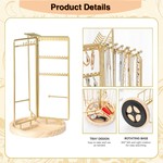 Topika - Rotating Jewellery Organiser Display Stand & Earring Holder