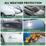 Topika - Waterproof Car Cover, Car Rain Cover, Sunproof Dust Cover For Car