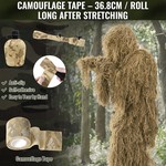 Topika - Ghillie Suit 6 Piece Set Camo Hunting Clothes for Adults, One Size