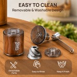 Bincoo - Manual Coffee Grinder,Hand Coffee Grinder,Folding Burr Coffee Mill