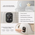 Topika Grey Electric Baby Swing Rocker Chair with 5 Speeds & Remote Control