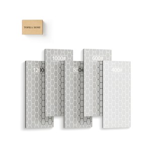 Topika Diamond Sharpening Stone, 5PCS Knife Sharpener Stones for Kitchen