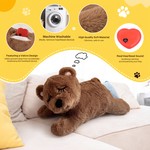 Topika Heartbeat Plush Toy Bear, Soft Calming Pet Companion