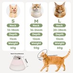 Pink Soft Cat Cone Collar for Recovery, Anti-Lick, Waterproof Mesh