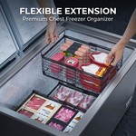 Topika Stackable And Extendable Metal Freezer Storage Boxes Quick Assembly