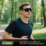 Topika Cycling Glasses Polarised Sports Sunglasses, 3 Pcs Cycle Sunglasses