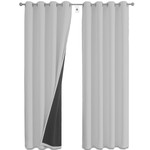 Topika Blackout Curtains, Double Layer Thermal Insulated Noise Reduction